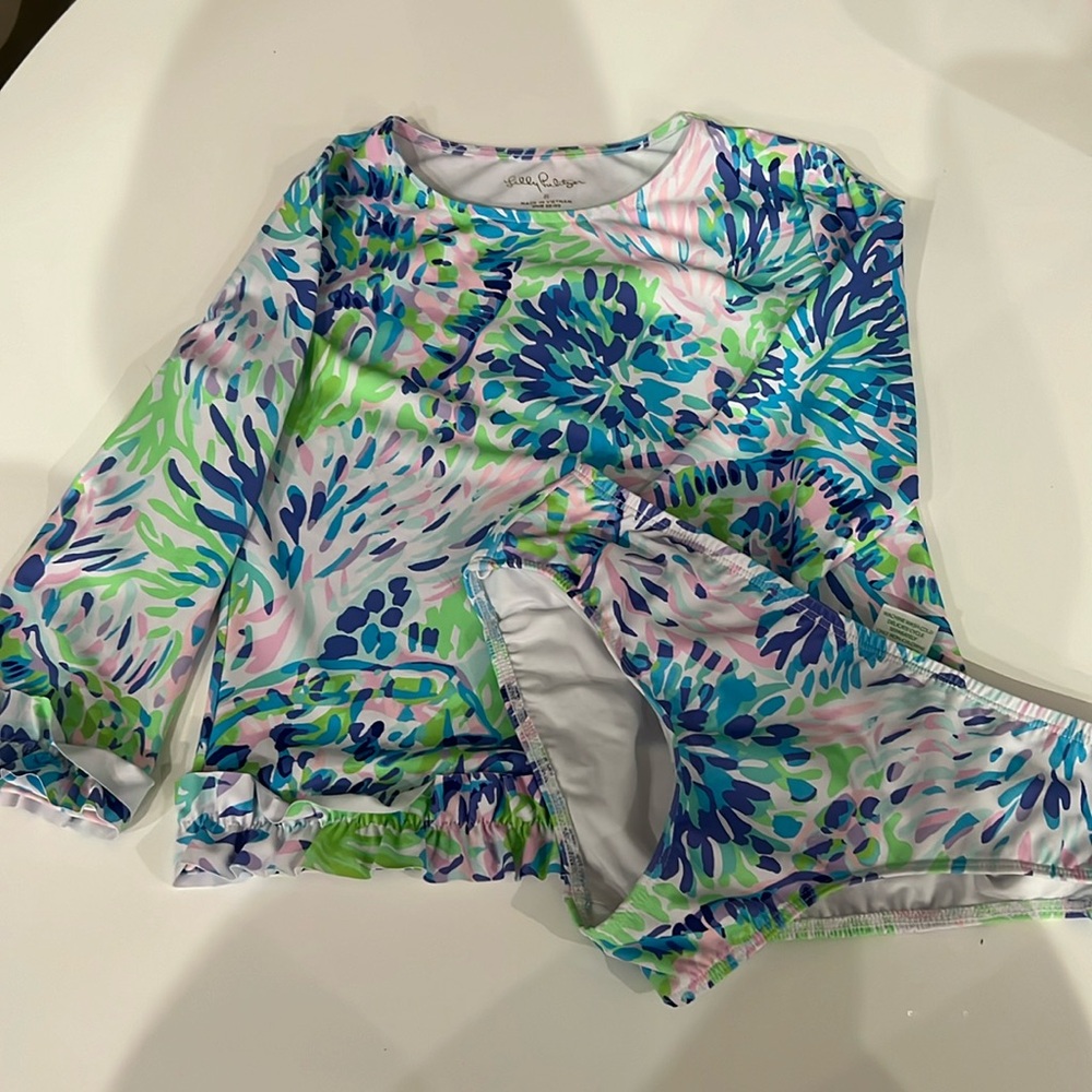 Long sleeve Lilly Pulitzer kids bikini